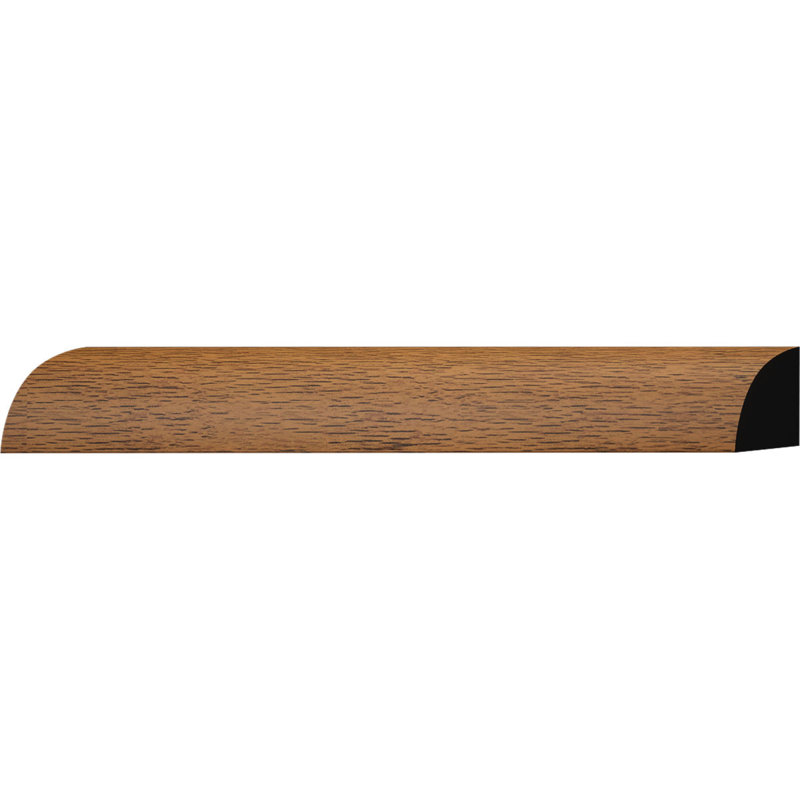 WM107 - Moulure quart de rond en PVC TrueCraft - H 5/8 po x P 5/8 po x L 96 po, Chêne Highlands