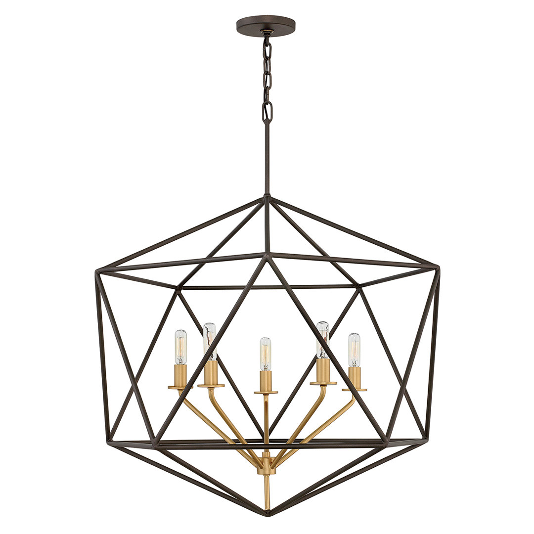 Ausonio 5-Light Cluster Geometric Pendant