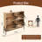 Space-Saving Rattan Shoe Cabinet With 4 Flip-Down Doors – Elegant Narrow Storage For Entryways & Hallways-1088850366