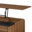 Table basse avec plateau en noyer et finition noire Avala