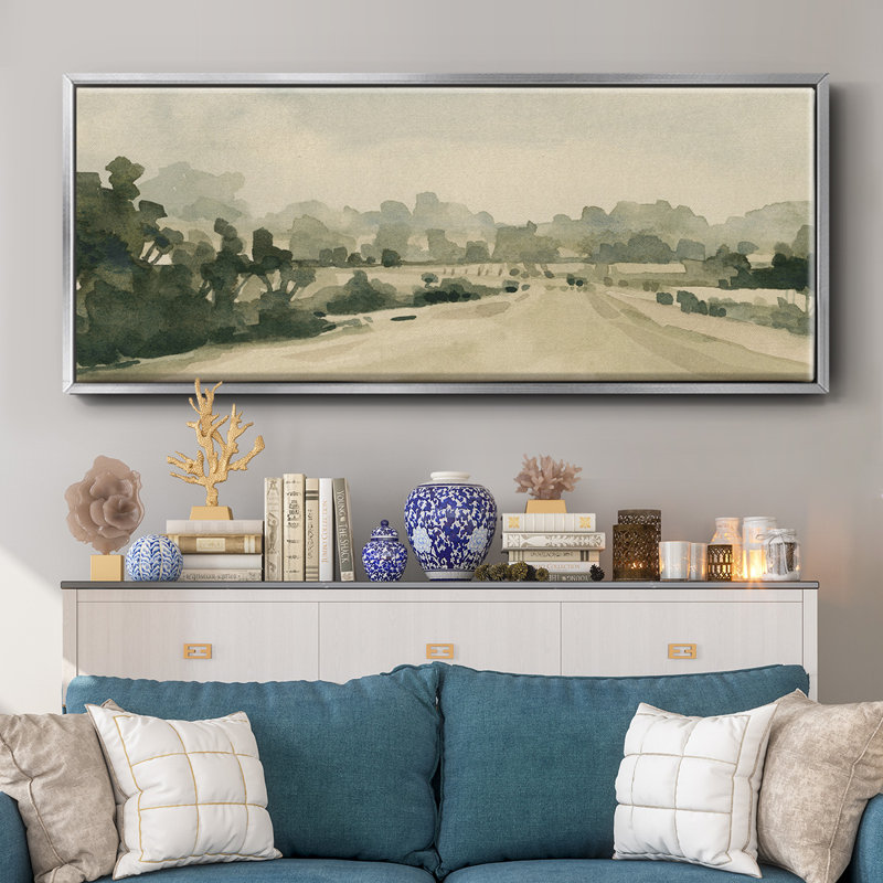 Rurales de campagne I - toile encadrée, H 12 po x l 30 po