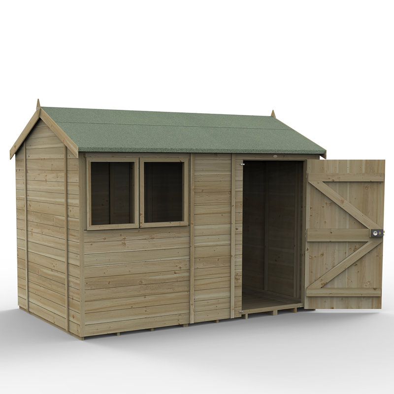 Timberdale 10 x 6 Reverse Apex Shed, No