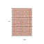 Tapis extérieur lavable géométrique 9 pi x 12 pi saumon