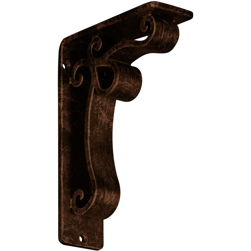 Support en fer forgé Orleans, Cuivre antique, H 8 po x l 2 po x P 5,5 po