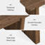 Solid Wood Coffee Table, 47-inch Centre Table