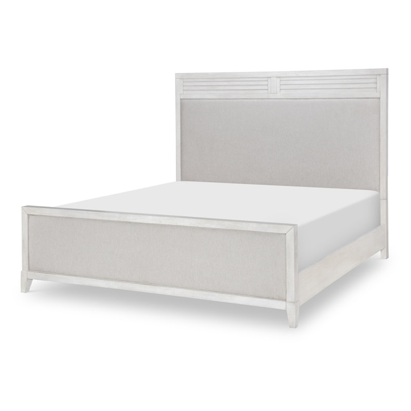 Grand lit standard avec rangement en bois massif Framingham, Grand
