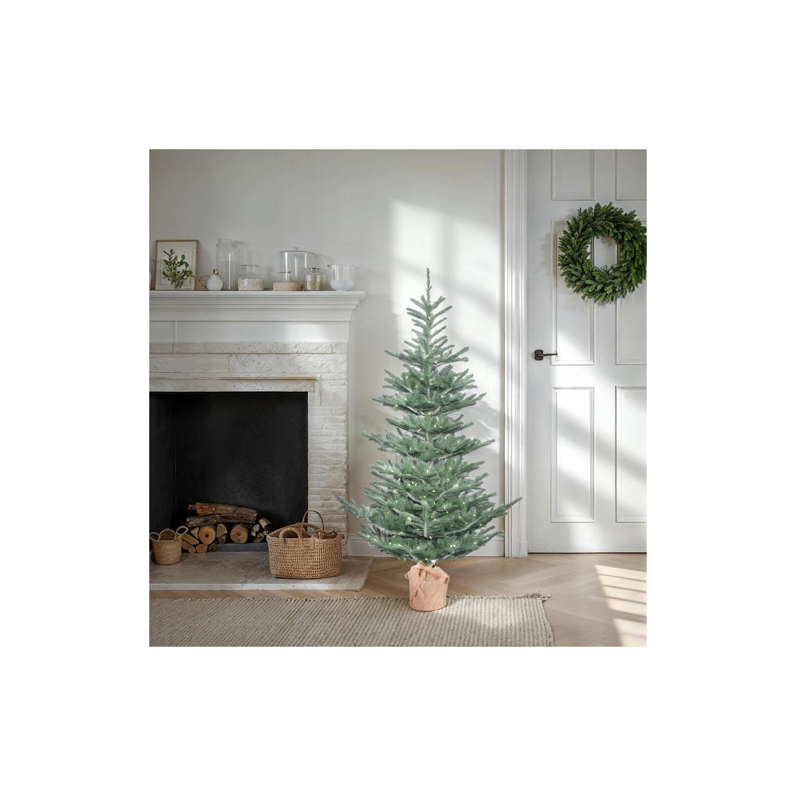 Alberta Blue Spruce Artificial Christmas Tree, 5' H