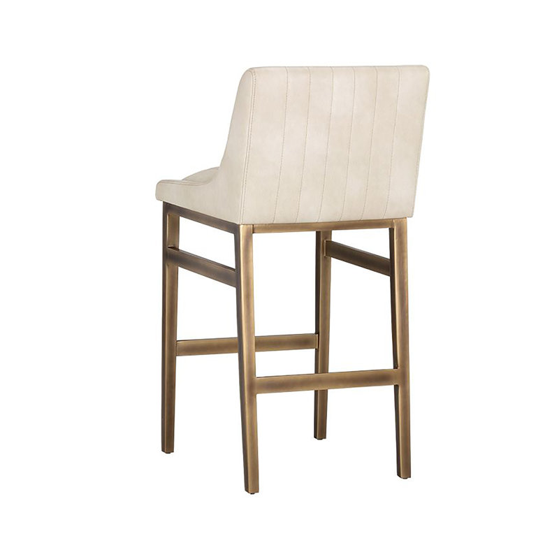 Halden Upholstered Bar Stool, Bravo Cream, Counter Stool (26" Seat Height)