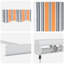 Brayden Studio Fabric Cover Retractable Door / Window Awning-1014054518-1014054505