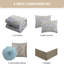 Ensemble d'édredon réversible en microfibre 6 pièces Amelia-609722632-633063220