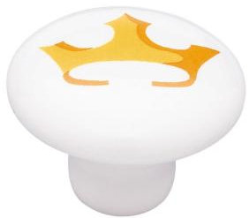 (Paquet de 5) Poignée couronne 1-1 / 2 pouce Disney Princess