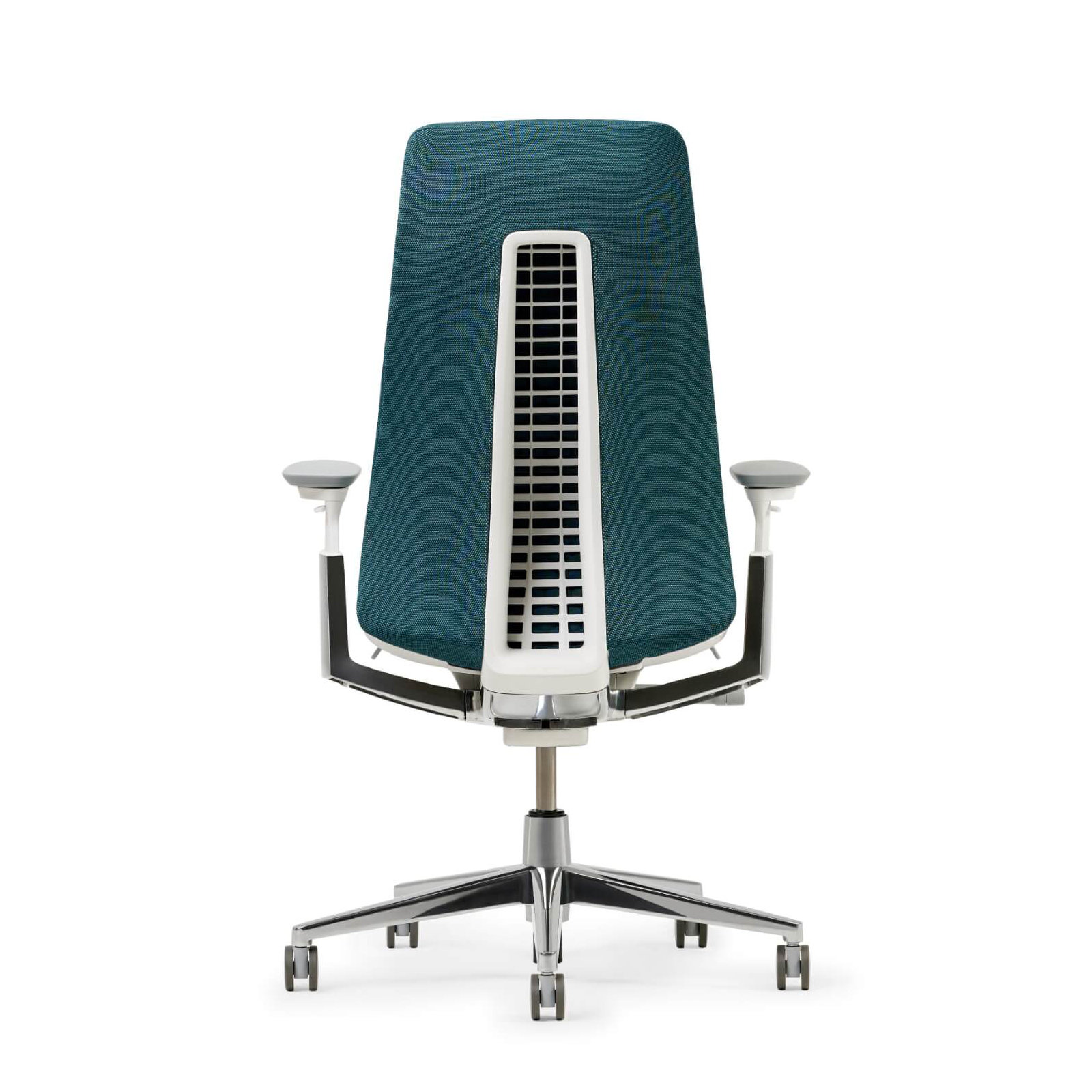 Haworth Fern Digital Knit Task Chair, No, Dark Lagoon