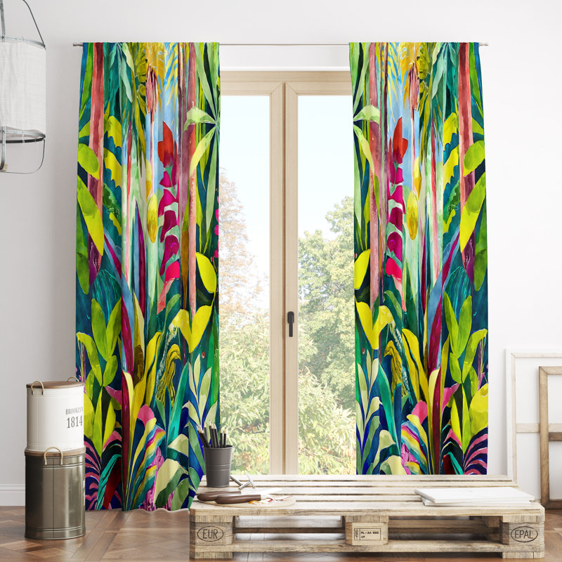 Paire de rideaux obscurcissant en polyester Aquebogue, L 20 po x L 52 po