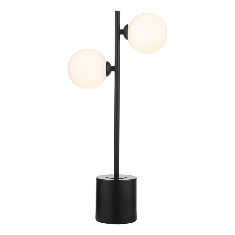 Metal Table Lamp Lamp, Black, 48 cm H x 22 cm W x 22 cm D