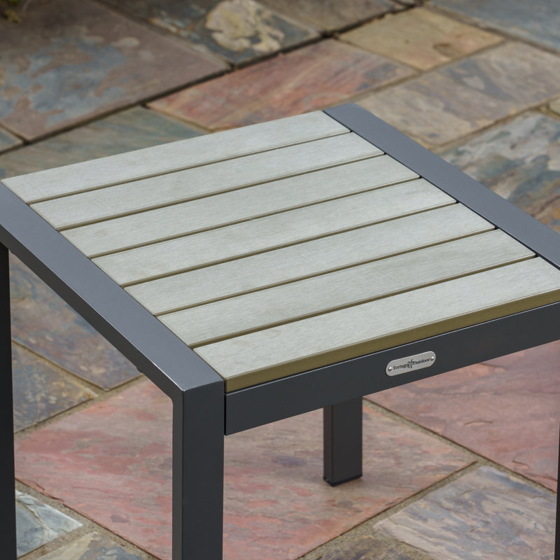 Lakeview Charcoal Aluminum Outdoor Club Chair Set with Navy Cushions