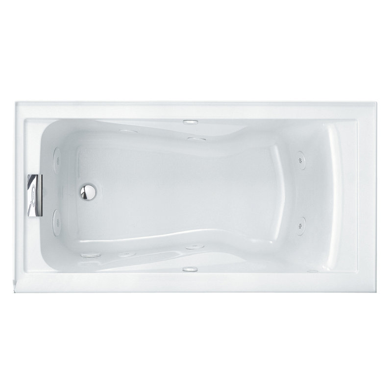 Evolution 60'' x 32'' Drop-In Soaking Fiberglass Bathtub