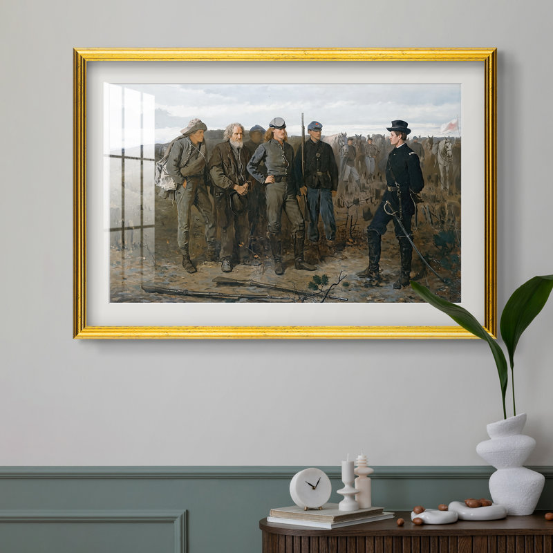 Prisonniers du front, 1866 - Winslow Homer - Estampe encadrée sur mesure, 16x22 INNER SIZE, Framed Print with Mat