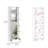 Urano Mirror Linen Cabinet, Four Interior  Shelves, Five External Shelves -White-211060668