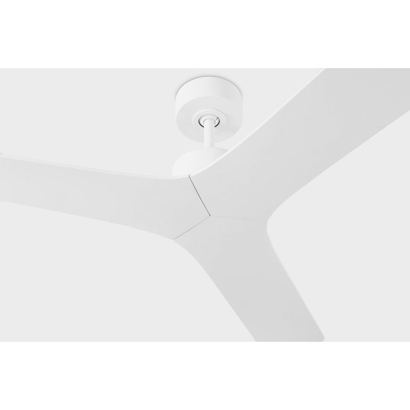 Tri Plank Smart 57 Ceiling Fan, Matte White