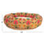 Lit rond rond en coton et sherpa avec housse amovible-1934450160