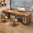 Walnut Rectangular Solid Wood Executive desk-579995693-579995691