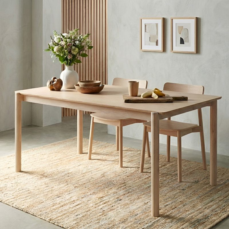Solid Wood Dining Table, Natural