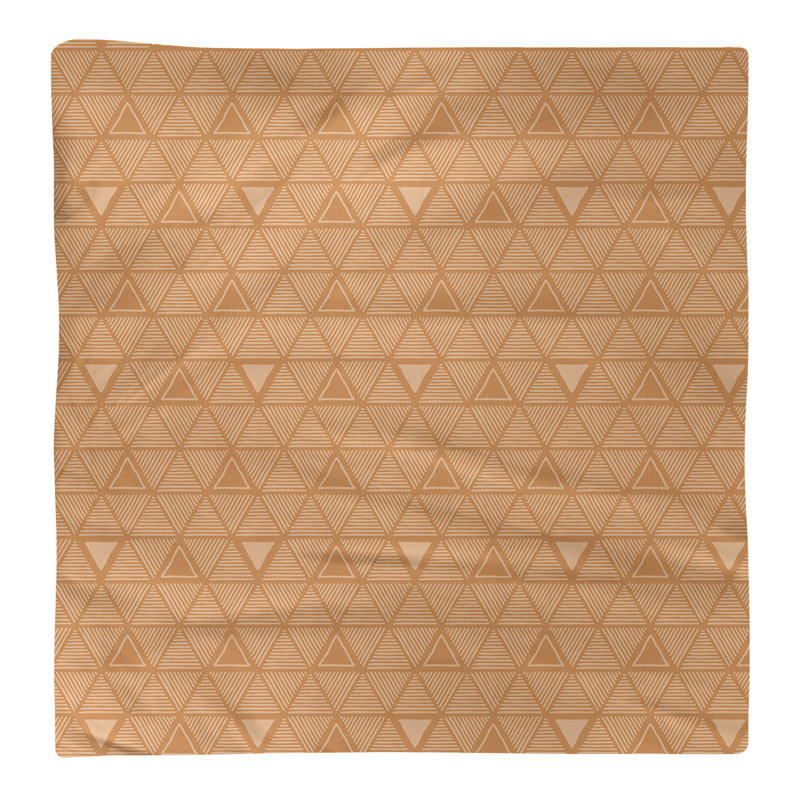 Jordao Cotton Abstract Square Napkin, 0.1" H x 22" W x 22" D, Coral