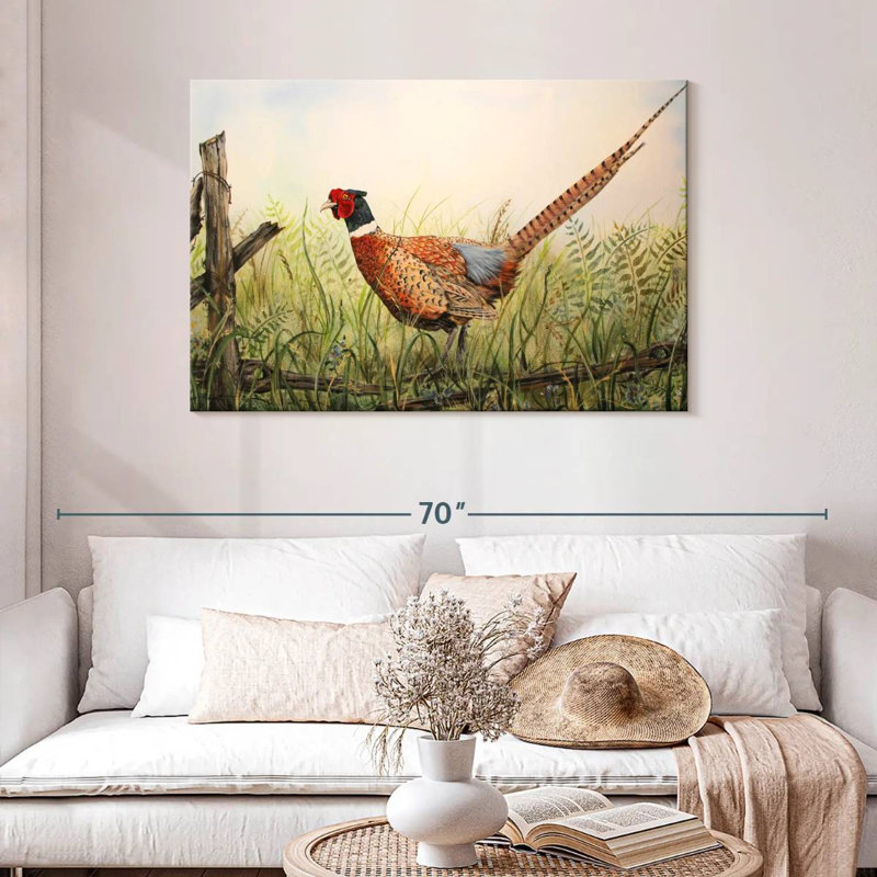 Glorious Pheasant, 30" H x 45" W