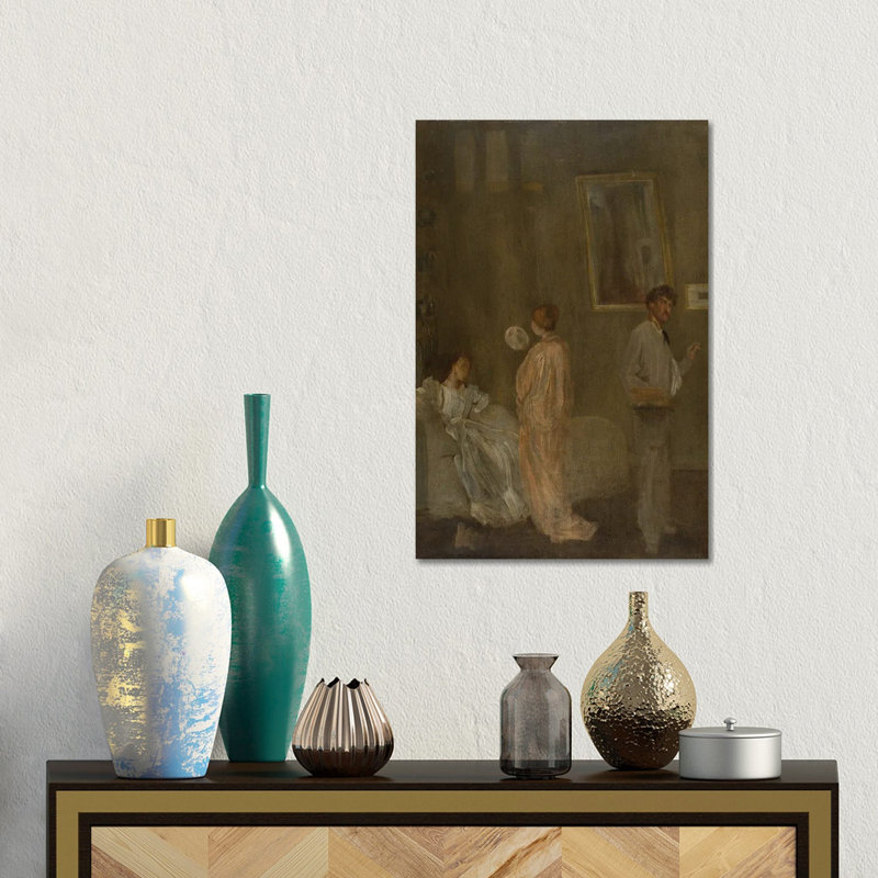 The Artist's Studio - reproduction d'art mural - toile tendue, 18 po x 12 po, Toile tendue avec châssis, Sans cadre