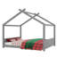 Lit pour grand lit d'enfant, structure en bois massif avec lattes, conception sécuritaire Montessori, aucun sommier tapissier requis, gris-215658202-215658193