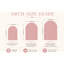 Adhésif décoratif arche florale rose de 66 po de largeur, 78 po de hauteur-828160009