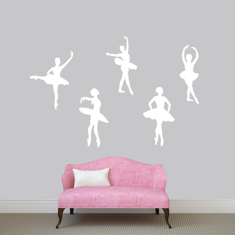 Ensemble d'adhésif décoratif ballerines, Blanc, Oui