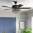 Trejo 52" Black Ceiling Fan with Light Kit and Reversible with Dimmable