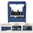 30" Dark Blue Solid Wood Bathroom Vanity without Top