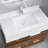 White Ceramic Undermount Washbasin - Overflow, Sound Insulation, Heat , Stain & Scratch Rust No Tap Holes Bathroom Basin Rectangular, Rust-, Faucet Emerged