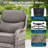 4 Pieces Patio Furniture Set, Outdoor Wicker Sofa Couch With Swivel Chairs 41" Fire Pit Table, All Weather High Back Modern Conversation Sets-1356351837-1356351835