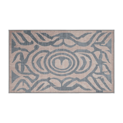 Machine Washable Gray Area Rug