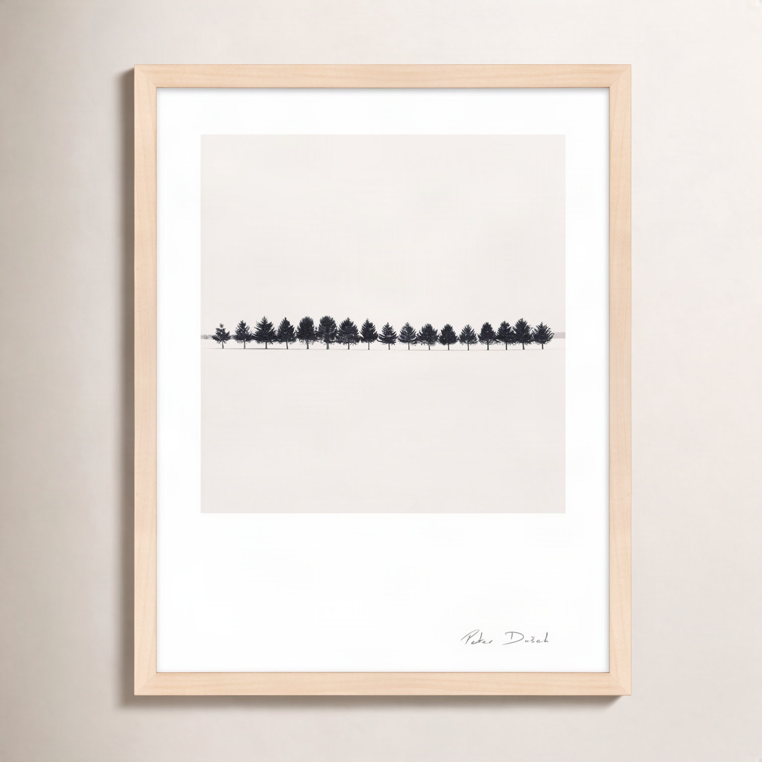 Seventeen Trees by Peter Dušek, 25" H x 20" W x 1.25" D, Brown