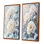 Pivoines dans les congères d'hiver I - art mural floral 2 panneaux
