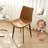 43.5 Inch Round Dining Table Set For 4, 5-Piece Wooden Table With Metal Leg Dining Chairs, Mid Century Modern Small Coffee Set For Dining Room Kitchen Apartment-539503433-539503439