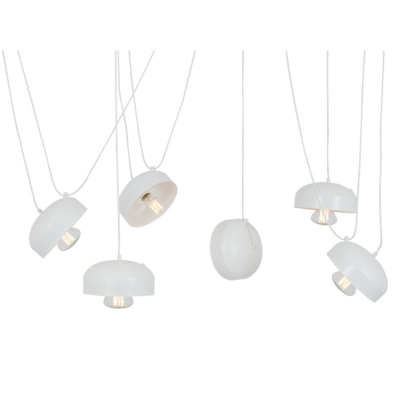 Allan 6 - Light Unique/Statement Pendant, White