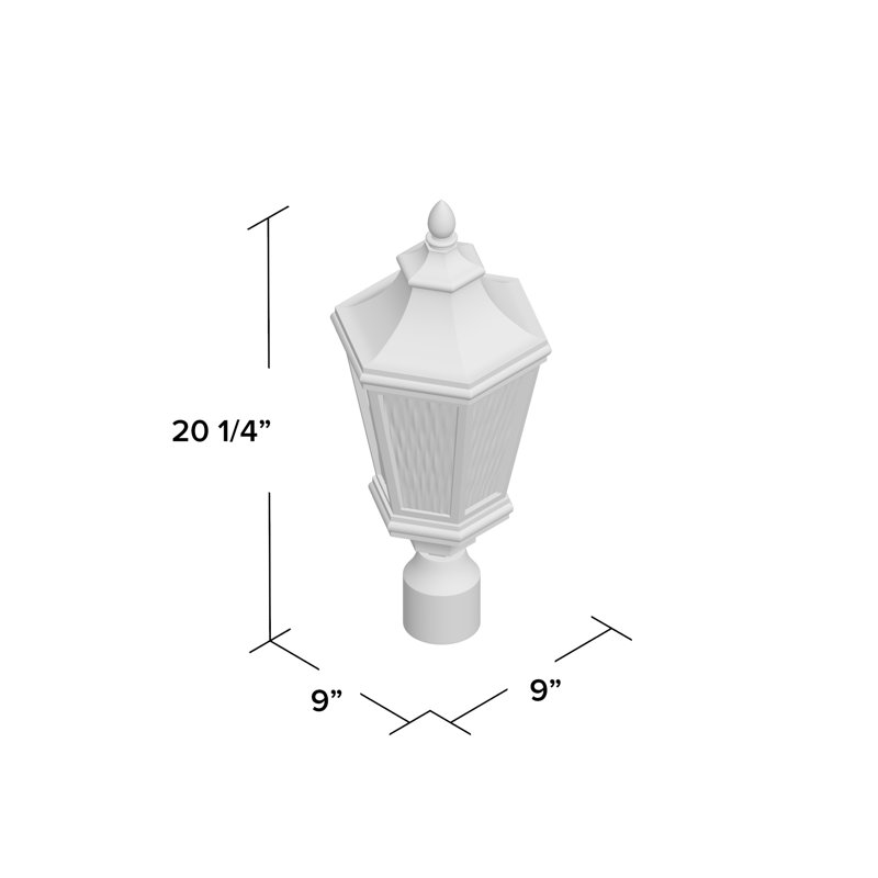 Tête de lanterne d’extérieur 1 lumières Deziree