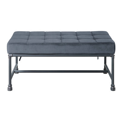 Brantley Upholstered Bench in Gray