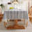 White Blue Boho Cotton Linen Table Clothes with Tassels for Rectangle Tables