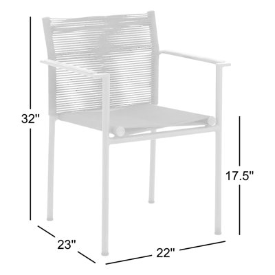 Chaise de salle à manger avec accoudoirs en teck Raleigh