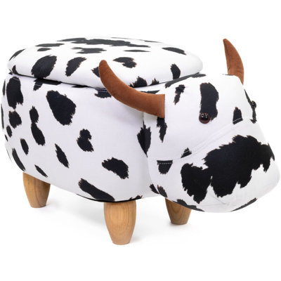 Faux Leather Ottoman