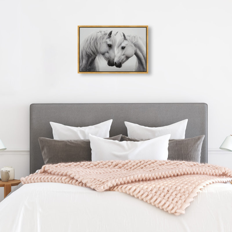 Twin Souls I Print by Oliver Gal, 31"H x 46"W, Gold Floater Frame