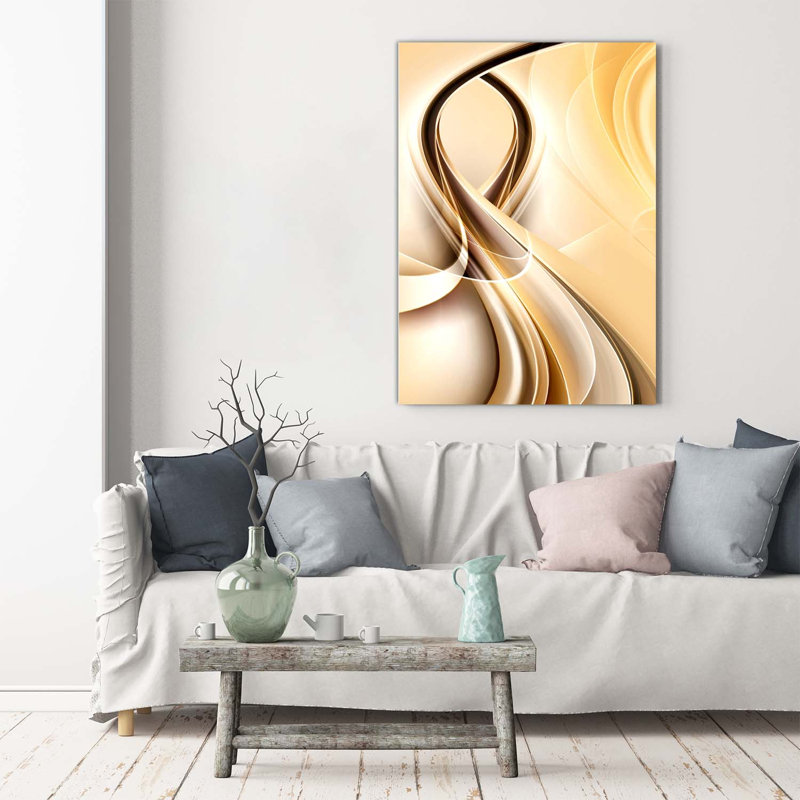 Wave Abstraction - Wrapped Canvas Print