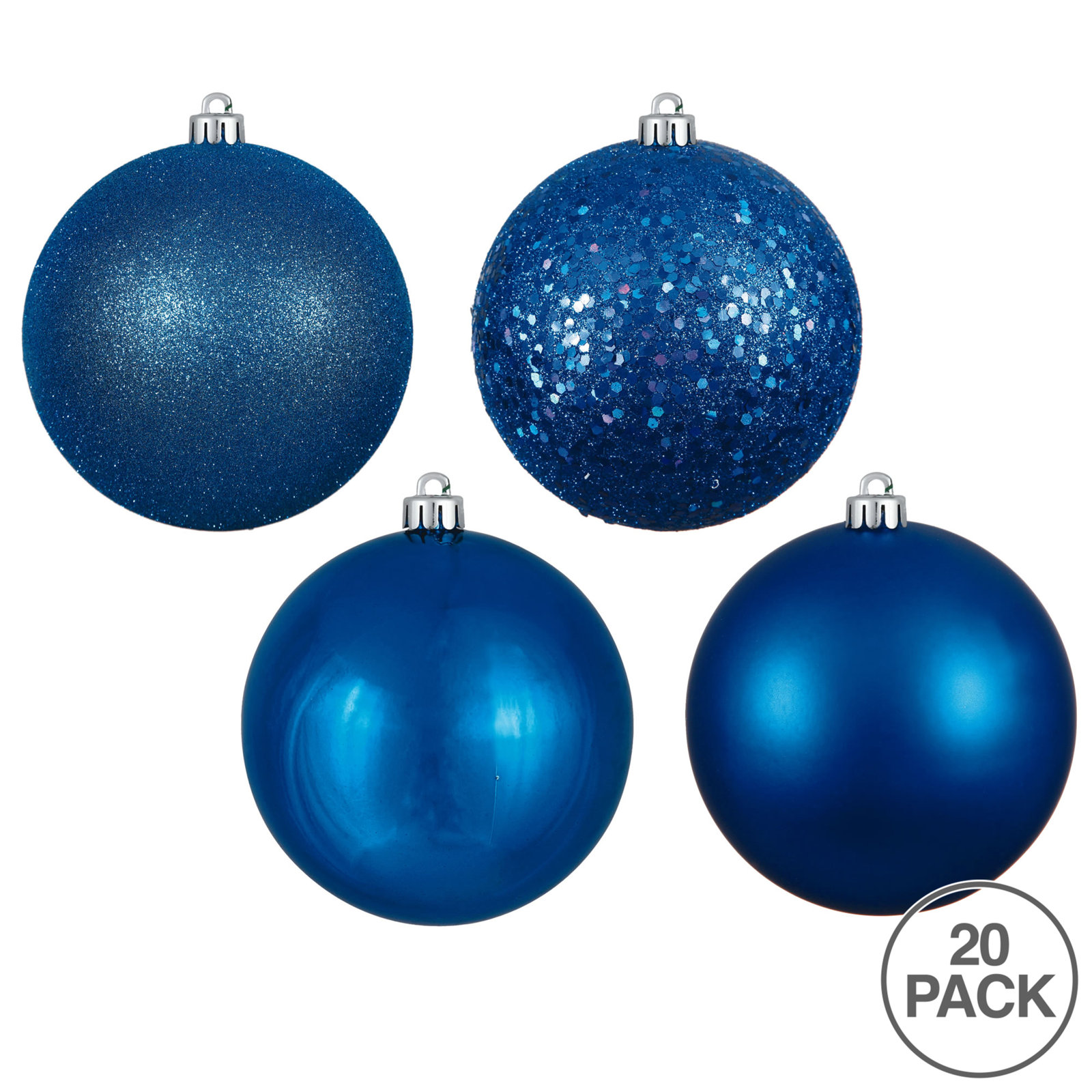 Shatterproof Bauble, 4.75", Blue