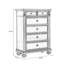 Armoire d'appoint en bois massif brun noisette